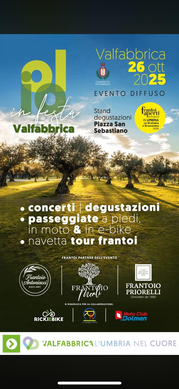 Poster olio in festa